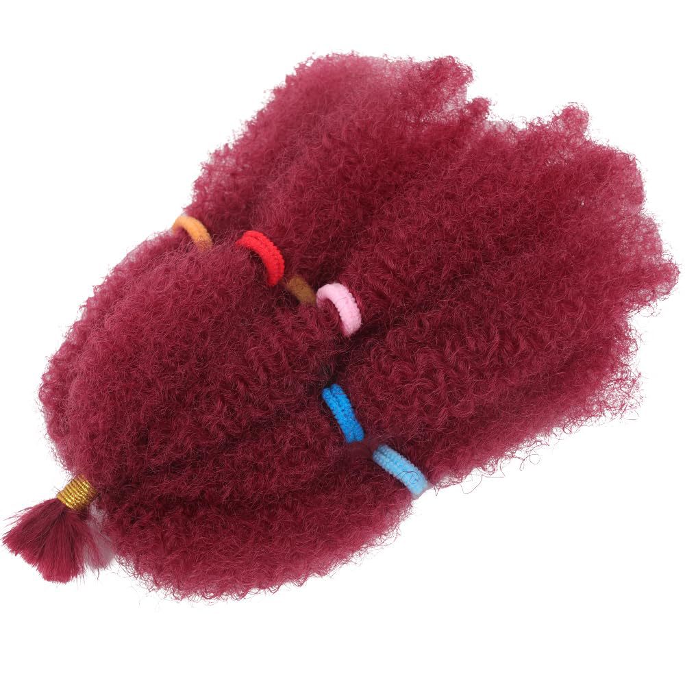 Peruca Caterpillar Afro kinky twist crochet trenzas de cabello Africano trenzas sucias 10