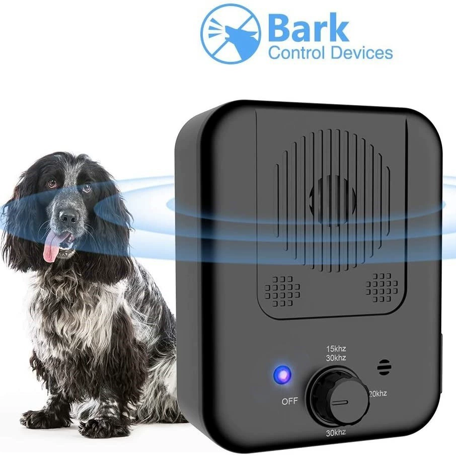 Ультразвуковой ограничитель лая, универсальный репеллент для собак на открытом воздухе и в помещении, удобное устройство для дрессировки собак, ограничитель лая