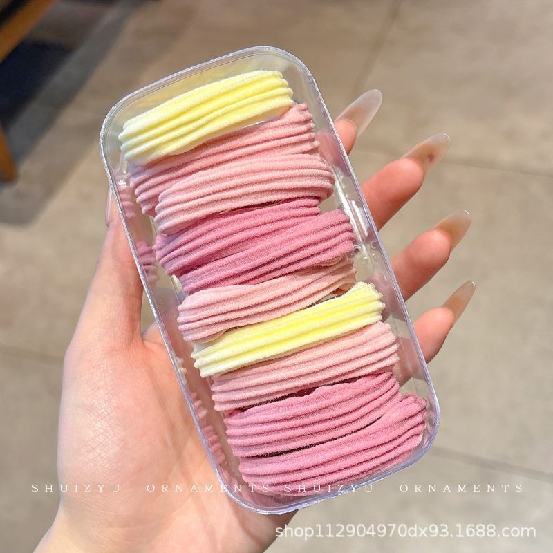 2025 nuevo estilo simple cabello de moda de alta elasticidad correa de correa de cabello multifuncional cubierta de cuero durable cabello bola adornamiento para el cabello