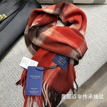 美式黑白格子围巾女经典英伦风棋盘格子冬季仿羊绒披肩情侣款两用