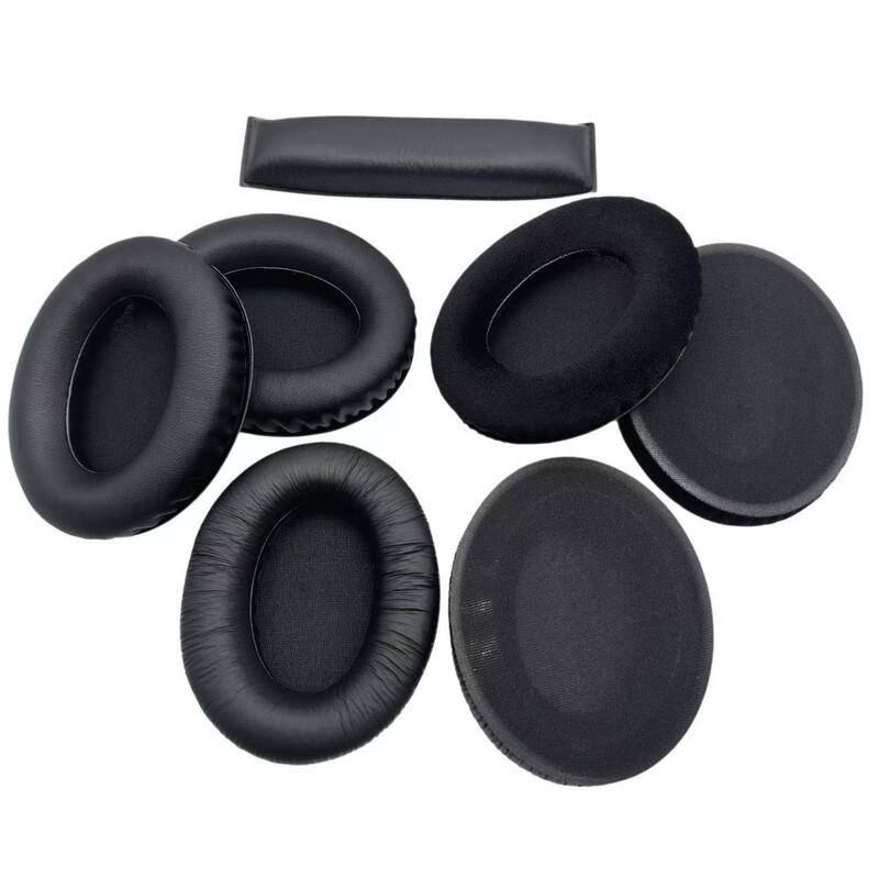 A pair of ear pads and headband cushions suitable for Sennheiser HD201s, HD206, and HD180 headphones A pair of ear pads and headband cushions suitable for Sennheiser HD201s, HD206, and HD180 headphones