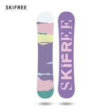 SKIFREE 单板滑雪板淡奶油快穿套装滑雪板单板女平花淡奶油