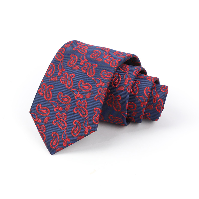 Corbata de hombre jacquard bordado 8CM poliéster seda corbata tejida hombre sentido superior l corbata logo diseño y producción
