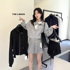 【高品质订货】会呼吸｜云朵慕斯拉链卫衣外套+高腰抽绳裙裤套装