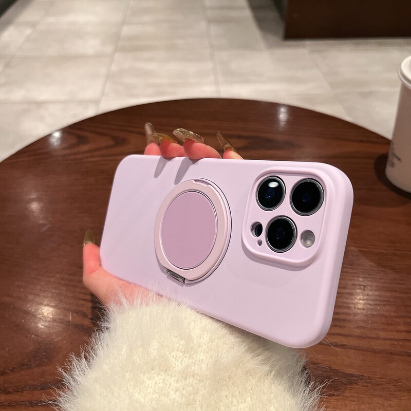 液态肤磁吸旋转支架适用iPhone16PROMAX手机壳苹果15马卡龙精孔14|undefined