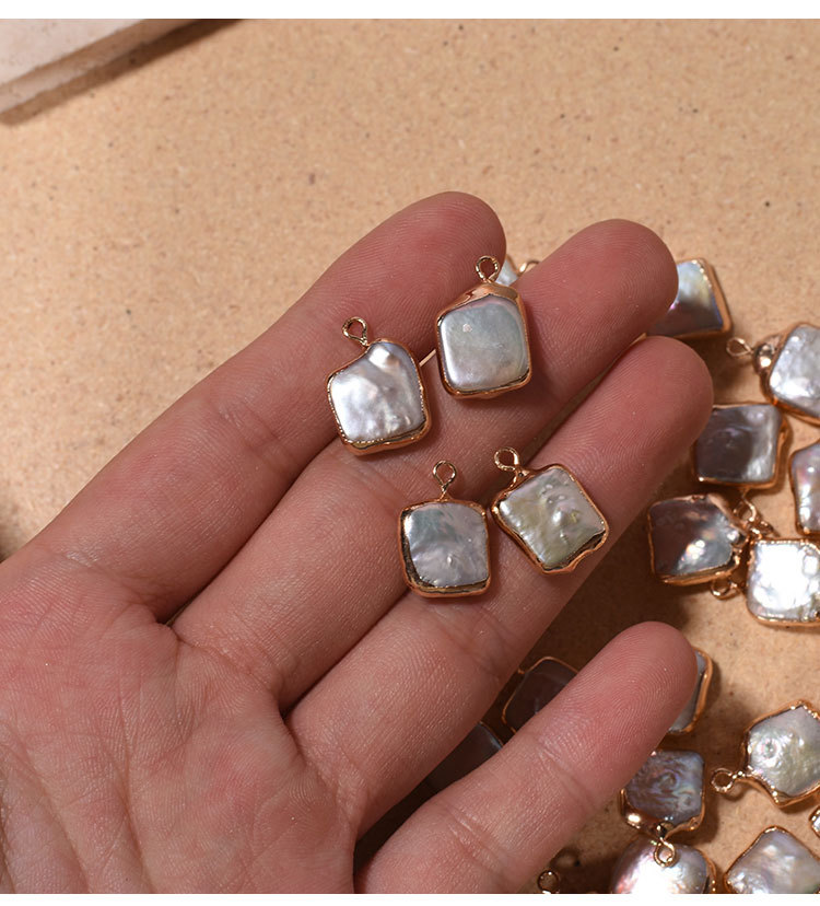 Pendant Jewelry Making Type Freshwater Pearl Solid Color Pendant