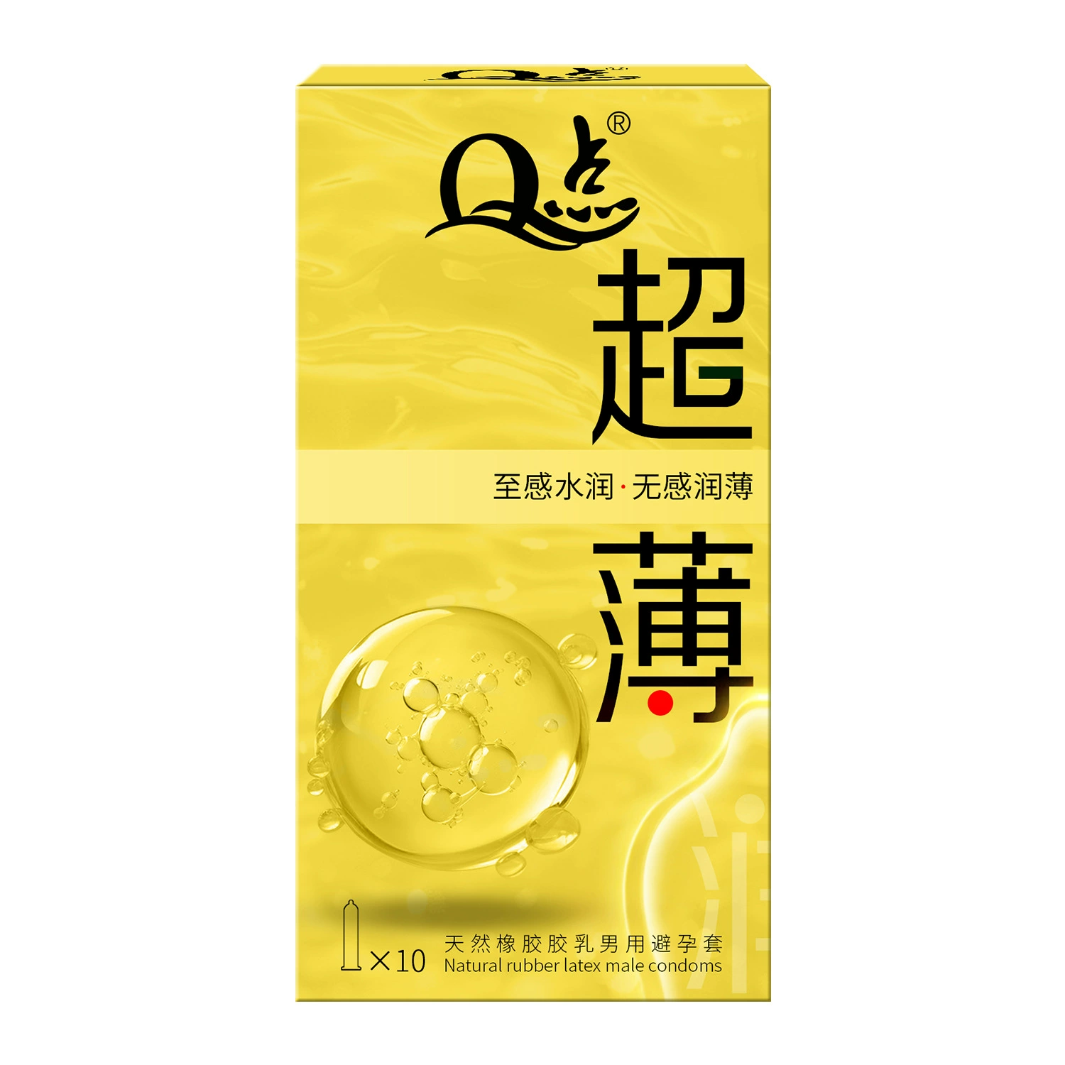 Q point 0.01 ультратонкие, пролонгирующие презервативы с гиалуроновой кислотой, с крупными пупырышками