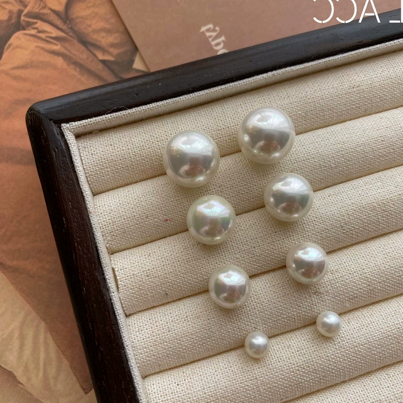 Серьги, серебро 925 пробы, искусственный жемчуг, французский винтаж, демисезон, размеры 6–14 мм