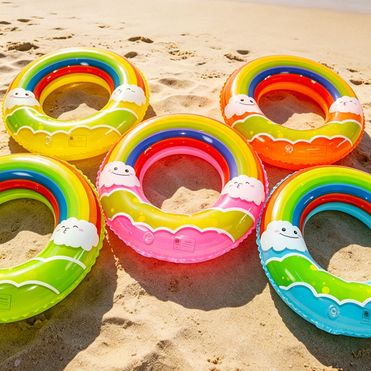 Anillo de natación infantil de plumas de mar para bebés de 3 a 6 años de edad para adultos engrosados inflables anillo infantil axillar fábrica al por mayor