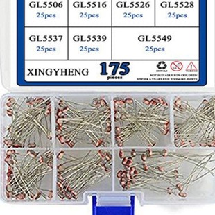 175 pieces 7V5MM photosensitive resistor combination suit GL5506GL5516 5526 5537 5539 5549