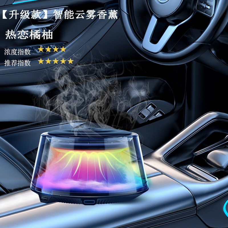 云雾观景车载香薰智能喷雾观山海香薰机新款汽车摆件豪车专用香水|undefined