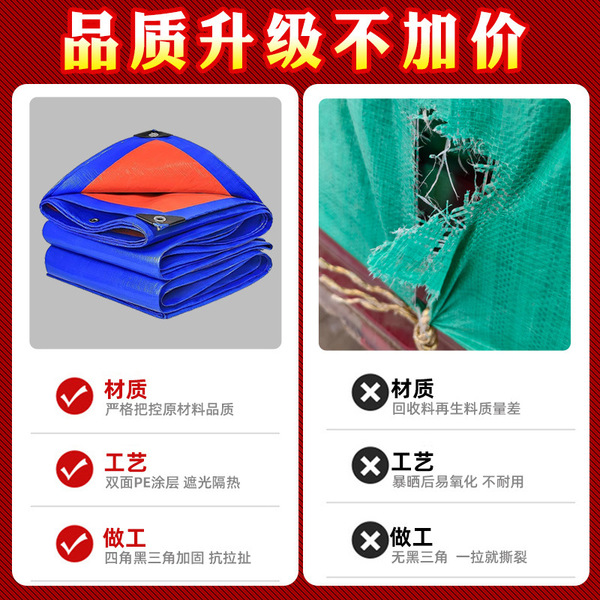 Waterproof and sunscreen tarpaulin