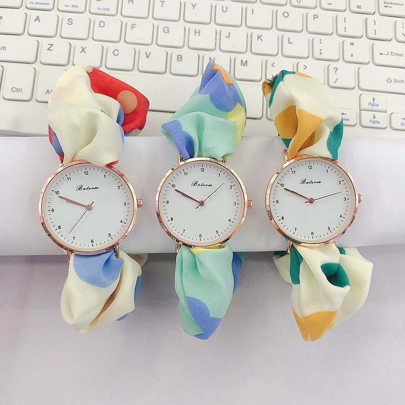 Fresh cute creative hair band, elegant watch, Japanese and Korean, flowered 2