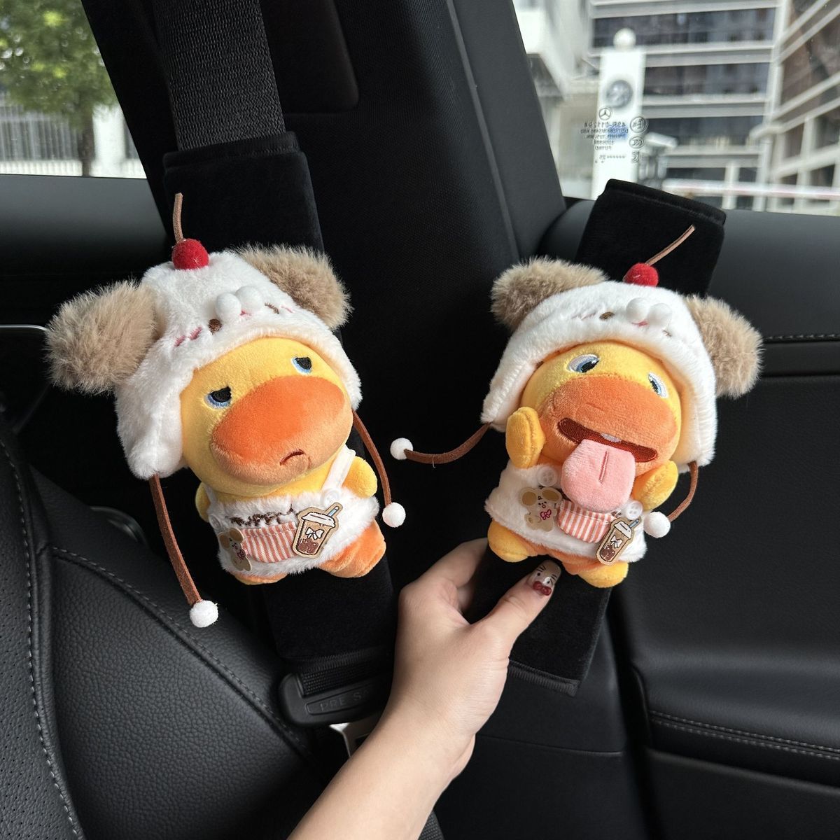 Capybara Lulu Car Seatbelt Shoulder Pad Car Seatbelt Cover Car Interior Decoration Anti-Neck Strain