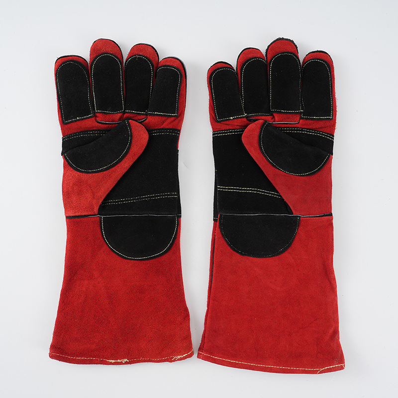 Guantes de soldadura eléctrica largos guantes de protección laboral guantes de aislamiento térmico guantes de soldadura eléctrica a prueba de quemaduras guantes de protección laboral image 2