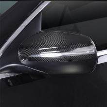 适用于奔驰G级GLE GLS干碳纤维后视镜壳真碳纤维倒车镜罩外饰改装