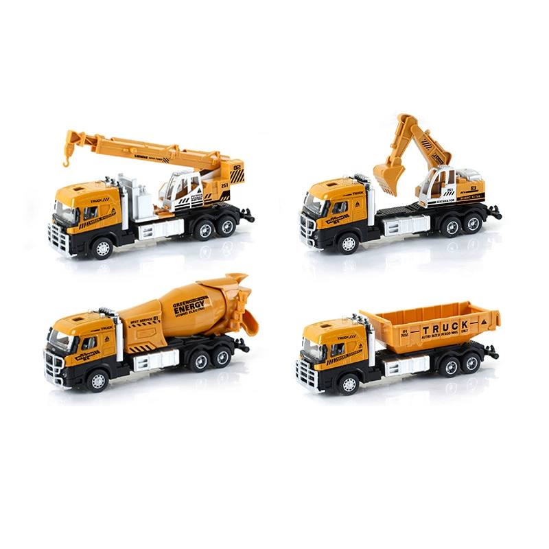 Игрушечная металлическая модель автомобиля в масштабе 1:60 для мальчиков - пожарная/инженерная машина, другой бренд