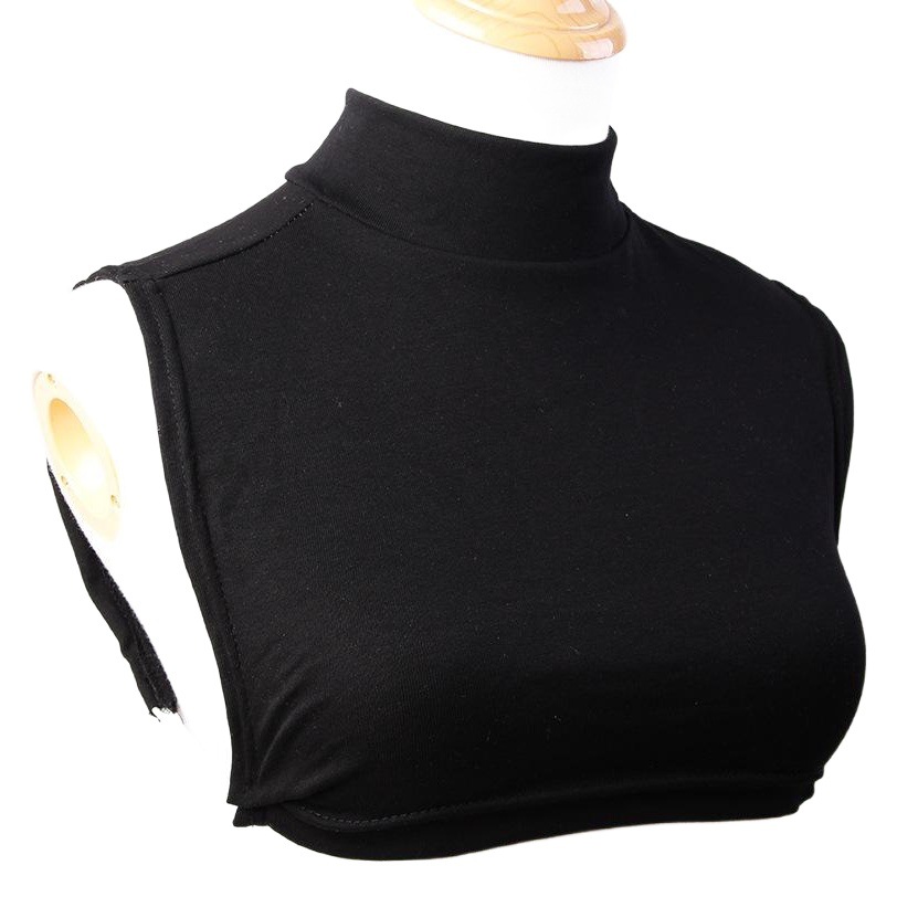 Velvet Winter Warm Sweater Fake Collar Half Turtleneck Versatile Bottoming Scarf for Men and Women Pullover Neck Scarf Fake Collar