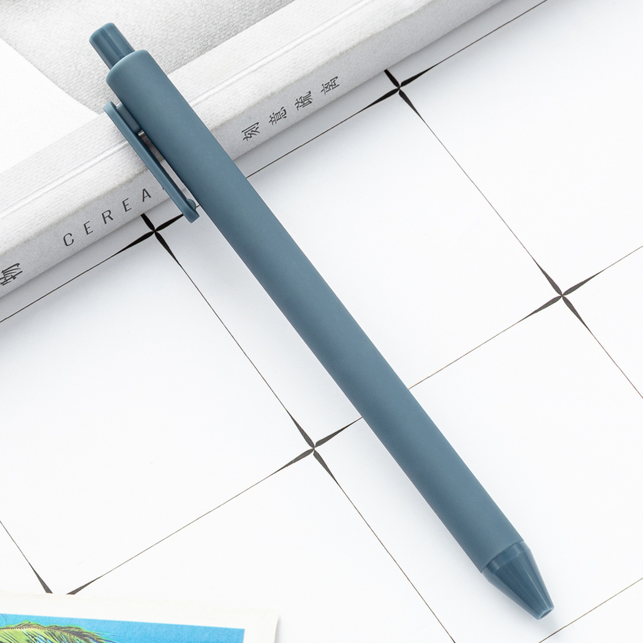 alto valor facial de color macarón bolígrafo de plástico de presión de papelería para estudiantes bolígrafo de imprimir logotipo bolígrafo de goma