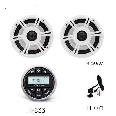 set: Avtomobil ehtiyat hissələri - h-833-main-unit-plus-2-065w-speakers-comes-with-h-07105m-usb-extension-cable