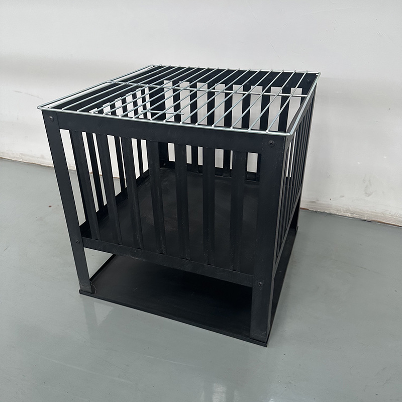 Gran capacidad cuadrada fogata fiesta gran brasero leña cuenca barbacoa al aire libre patio estufa de carbón estufa de leña