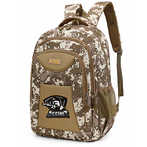 Outdoor Camouflage Backpack Oxford Cloth Large Capacity Travel Backpack Men's Fashion Trendy Brand Casual Backpack Wholesale