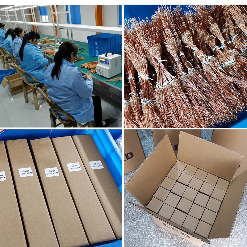 Lámpara de humo de Navidad al aire libre LED vacaciones estrellado luces césped tierra enchufe luces de Navidad luz solar cadena