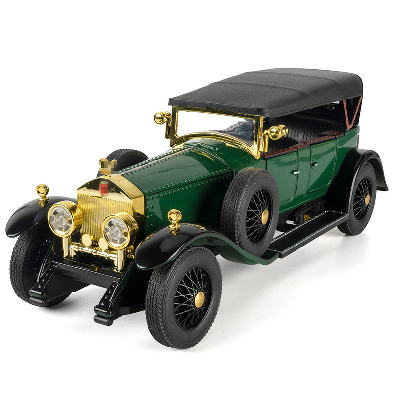 (Boxed) Simulation 1:24 Phantom Generation Retro Classic Car Model Ornaments Metal Toys Wholesale Dropshipping