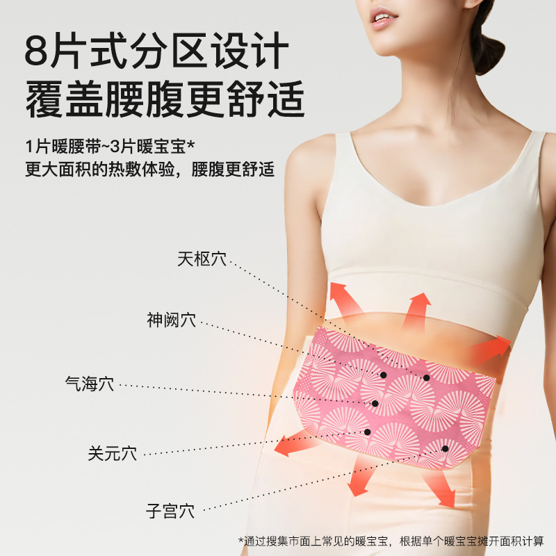 艾草腰温湿布、温熱腹温灸、自己発熱湿布、腰温め、女性の月経時の腹部温め、温熱腰保護、艾草腰保護パッチ|undefined