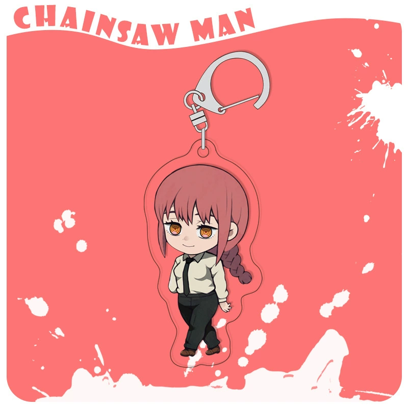 Chainsaw, acrylic keychain, double-sided pendant, 4mm