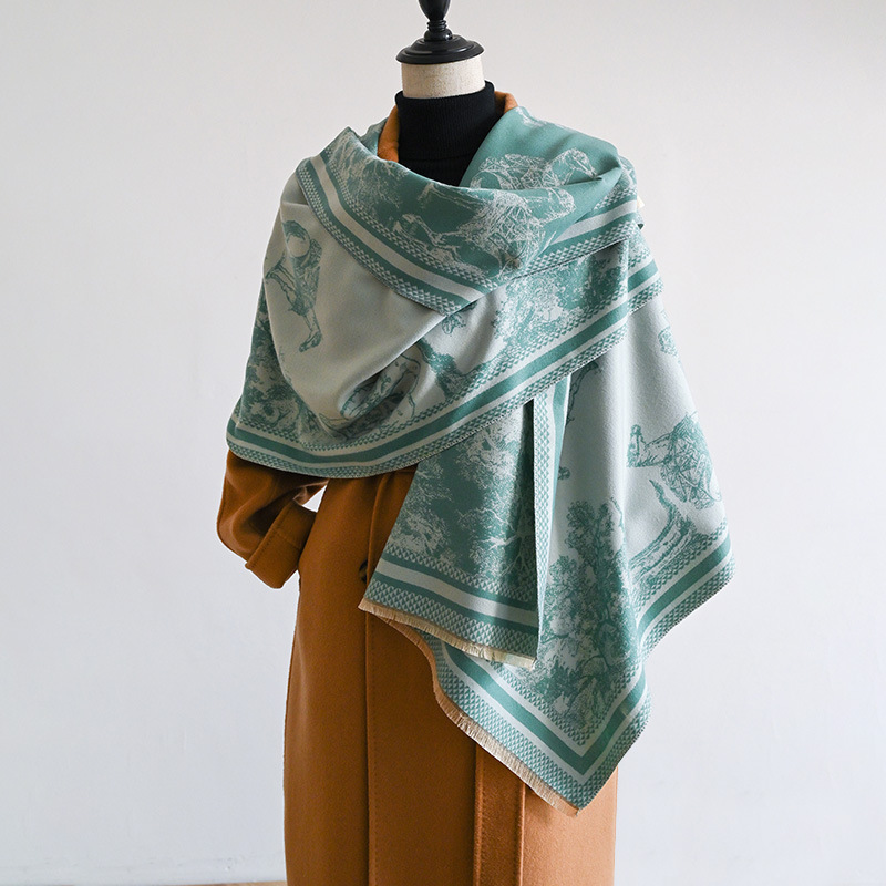 Sciarpa unisex Moda Sciarpa in cashmere letteraria e artistica Moda Sciarpa lunga Scialle antifreddo di alta qualità_voghion.com