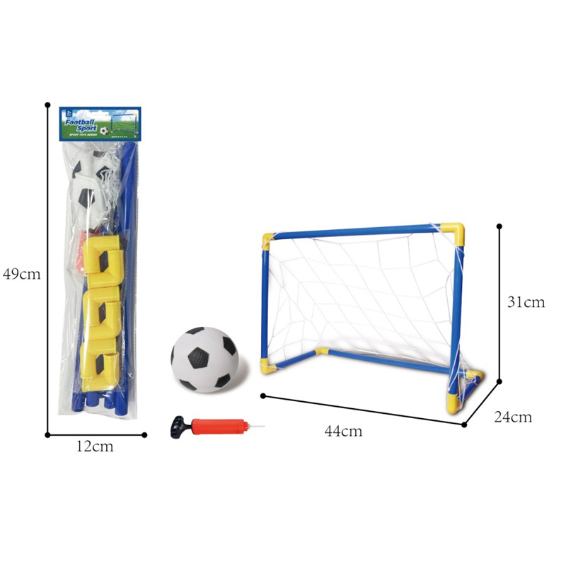 Juegos de juguetes transfronterizos de puertas de fútbol para niños portátiles desmontables para juguetes deportivos para padres e hijos al aire libre