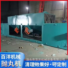 通过式抛丸机 网带式抛丸清理机钢板除锈抛丸设备
