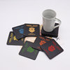 Laser Laser blank leather coasters Laser carving Logopu leather cushion pad source manufacturers