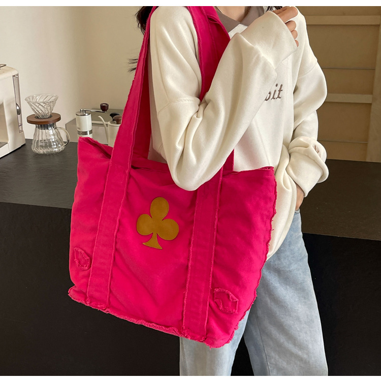 577g Weight Polyester Lining Material Sewing Thread Fashion Element Open Closure Type Double Handle Strap Type Tote Bag Bags Type Daily, Street, Shopping Occasion Canvas Material Solid Color Pattern All Seasons Season Women's Gender Streetwear Style Square Shape Large Size Women's Large Canvas Solid Color Streetwear Sewing Thread Square Open Tote Bag 12