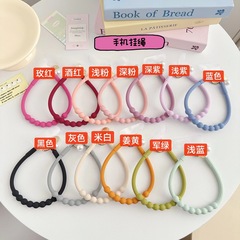 新商品の真珠のペンダントのシリコンの携帯電話の紐のオリジナルのシンプルな女子学生のかわいい携帯電話のチェーンは携帯電話のリングをなくします。