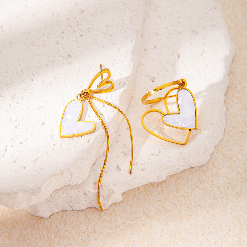 6g Weight 0.03µm Gold Plating Thickness Electroplated Gold Plating Process 201 Stainless Steel Ear Needle Material Golden Plated Plating Material Stone-Free Inlay Material Earrings Classification 1 Pair Quantity Daily Occasion 201 Stainless Steel Material Heart Shape, Flower, Butterfly Pattern Women's Gender IG Style Style Inlay Craft 1 Pair IG Style Heart Shape Flower Butterfly Inlay 304 Stainless Steel Shell Drop Earrings 4