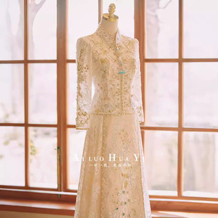 Xiuhe wedding dress for bride 2024 new arrival Chinese wedding dress dragon and phoenix gown toast dress