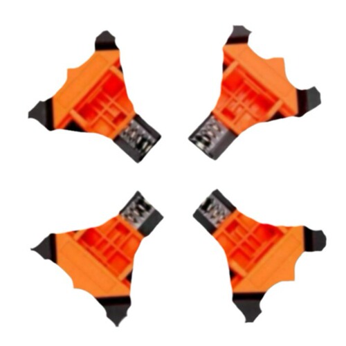 Woodworking right angle clamp, holder, picture frame clip, 4-piece set, picture frame clip, home tool installer, 90° quick clip