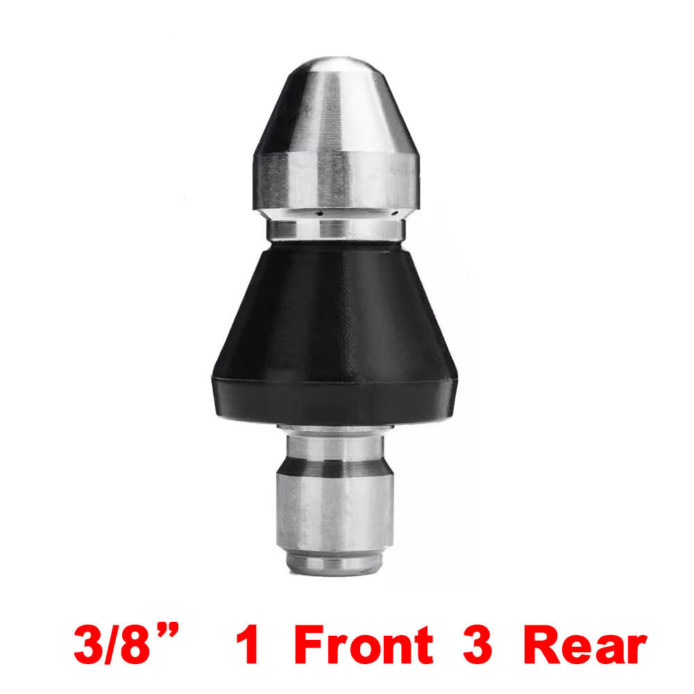 짧은 총알 3/8 앞면과 뒷면 3