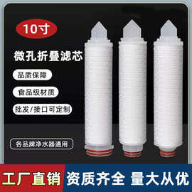 0.1/0.22/0.45/0.5 Micron Pleated Filter Cartridge 10折叠滤芯