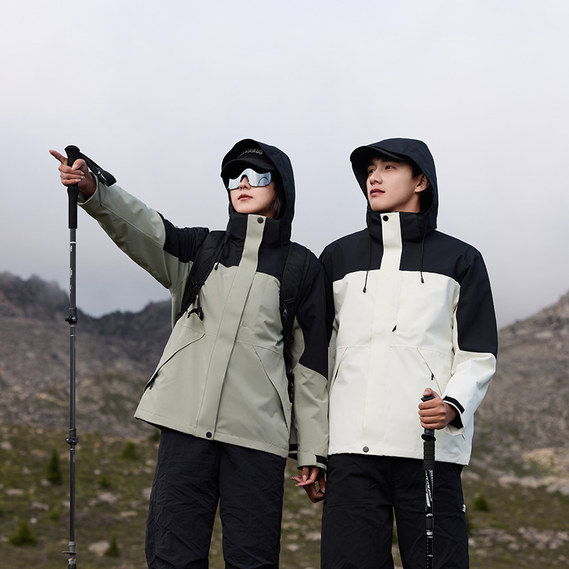 2899 Outdoor Jacket for Men and Women Three-In-One Detachable Jacket Spring & Fall 2025 New Windproof and Waterproof Jacket