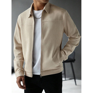 Z 60604 Suede Men's Jacket ��Ƥ�q�����׿羳���uͨ