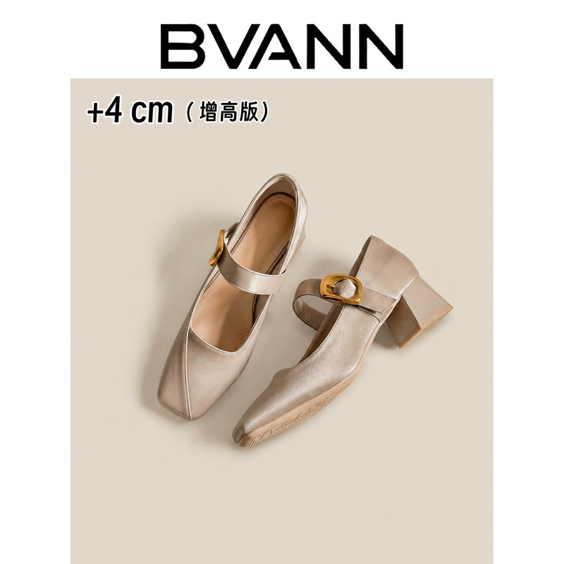 Sheepskin version~Stunning high-heeled women's shoes with chunky heels, 2026 new versatile square-toed French-style chic single shoes Sheepskin version~Stunning high-heeled women's shoes with chunky heels, 2026 new versatile square-toed French-style chic single shoes
