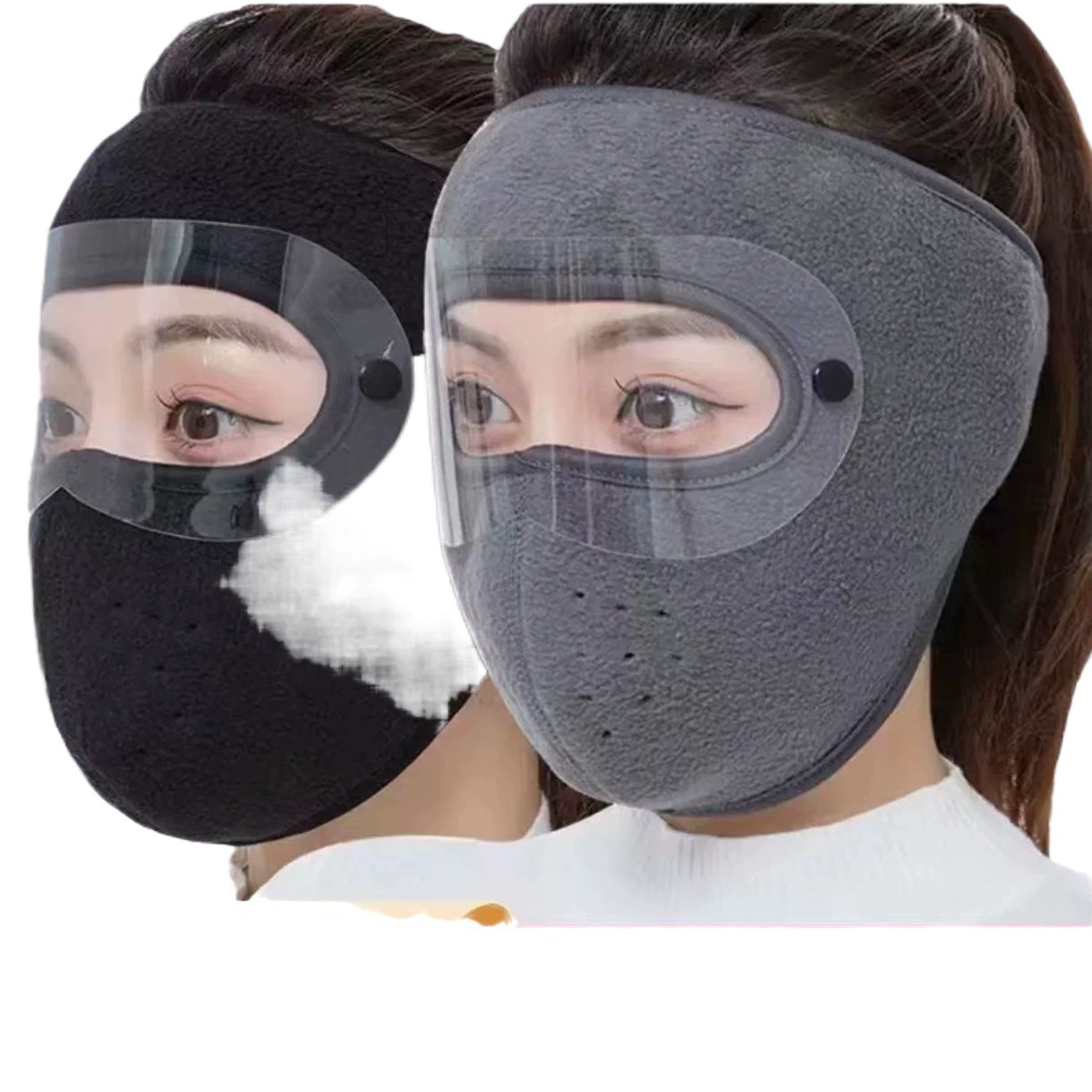 Зимняя маска для верховой езды теплая ветрозащитная на все лицо осень с защитой глаз дышащая утолщенная флисовая подкладка Пылезащитная от холода все включено для верховой езды