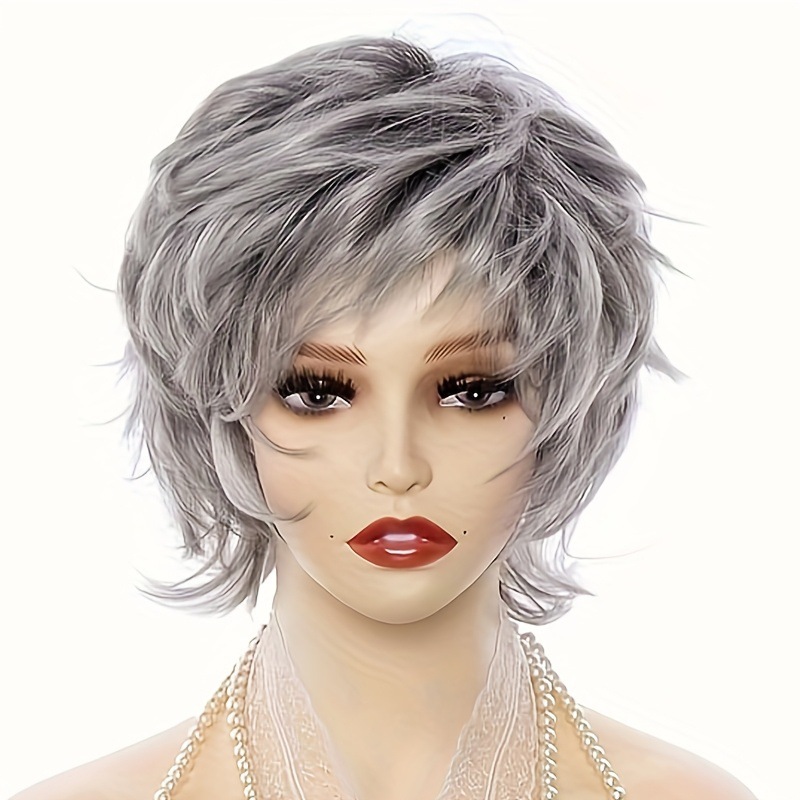 外国貿易のかつら欧米のファッションのショートヘアの女性のアフリカのふわふわしている短いカールの頭カバーの化学繊維の構造の頭カバーの越境のかつら|undefined