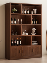 实木生态板酒柜靠墙客厅置物展示柜商用酒架年新款家用新中式工厂