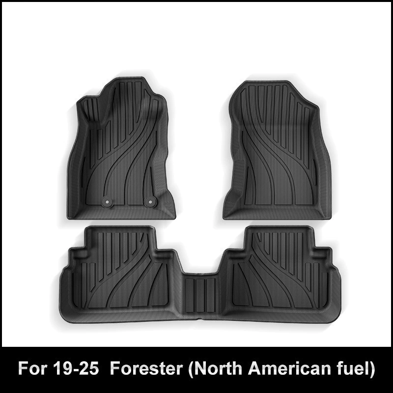 Подходят коврики для пола Subaru Forester 19-25, ТПЭ багажник коврик