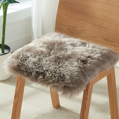 Wool pad Thickened Plush Seat Cushion, Simple