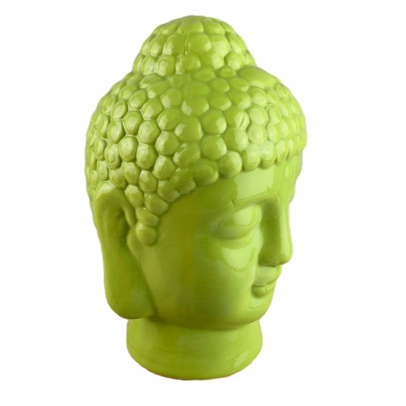 Anillo de cerámica Buda cabeza decoración transfronteriza Amazon Manshu Bodhisattva Buda estatua decoración del hogar artesanías pasillo sala de estar